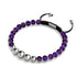 Amethyst | Silber | Balance Edelstein Makramee Armband