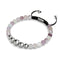 Lila Achat | Silber | Balance Edelstein Makramee Armband