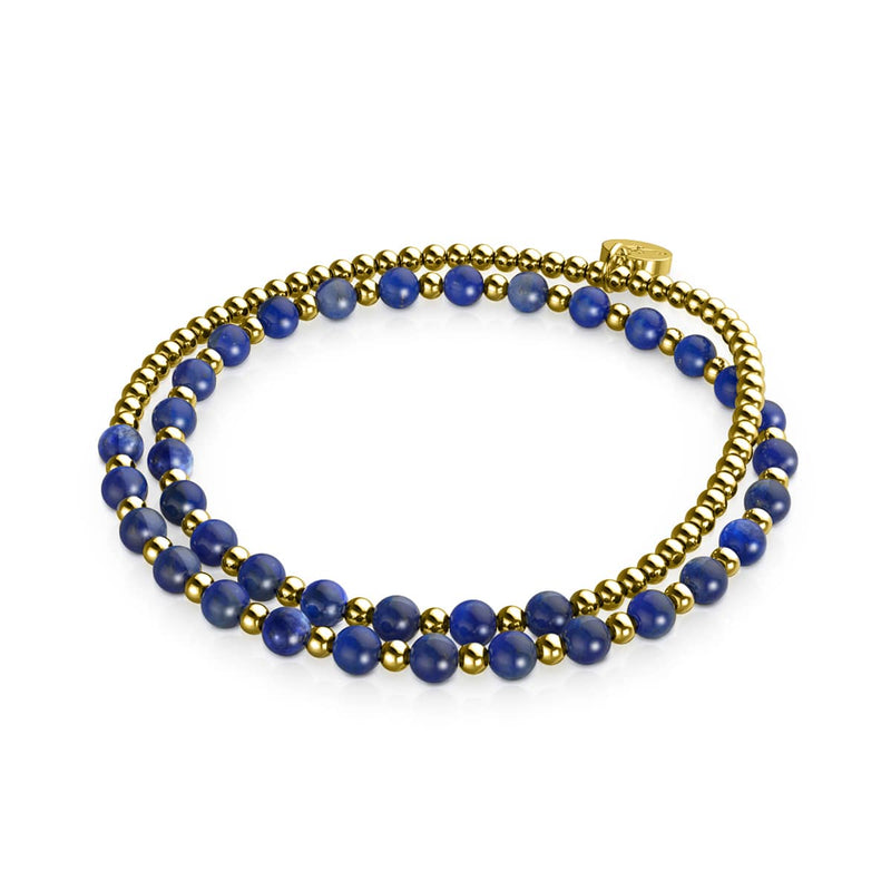 Lapis x Gold | Boho Edelstein Wrap
