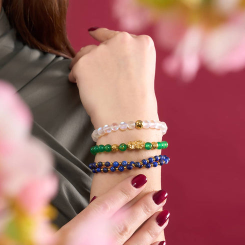 Lapis x Gold | Boho Edelstein Wrap