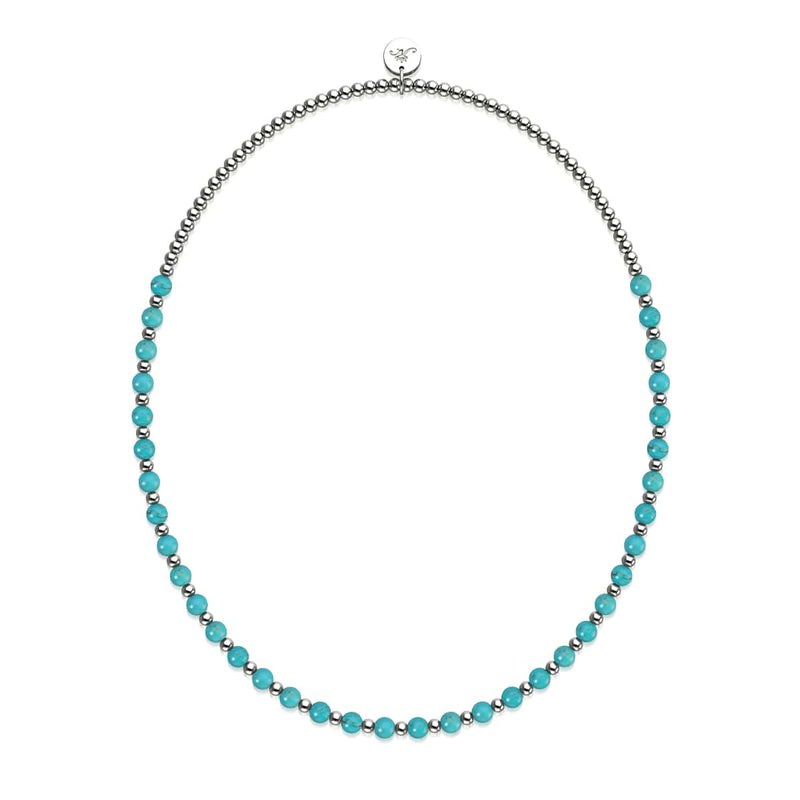 Türkis x Weißgold | Boho Edelstein Wrap