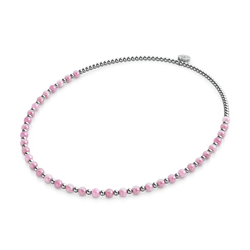 Wassermelonenquarz x Weißgold | Boho Edelstein Wrap