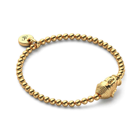 Dharma | 18 Karat Gold | Buddha-Charm-Armband