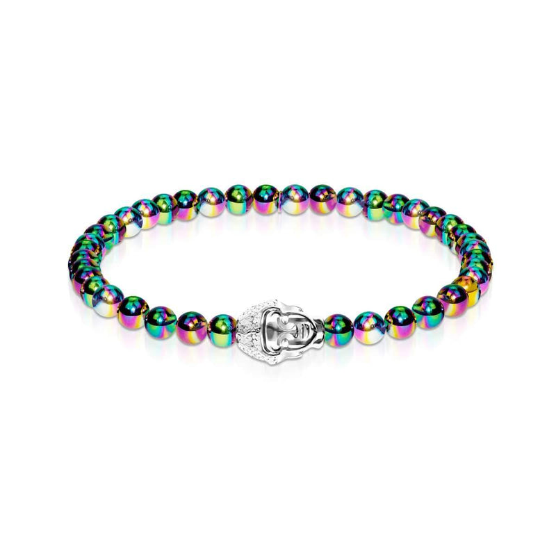 Dharma | Einhorn Silber | Buddha Charm Armband