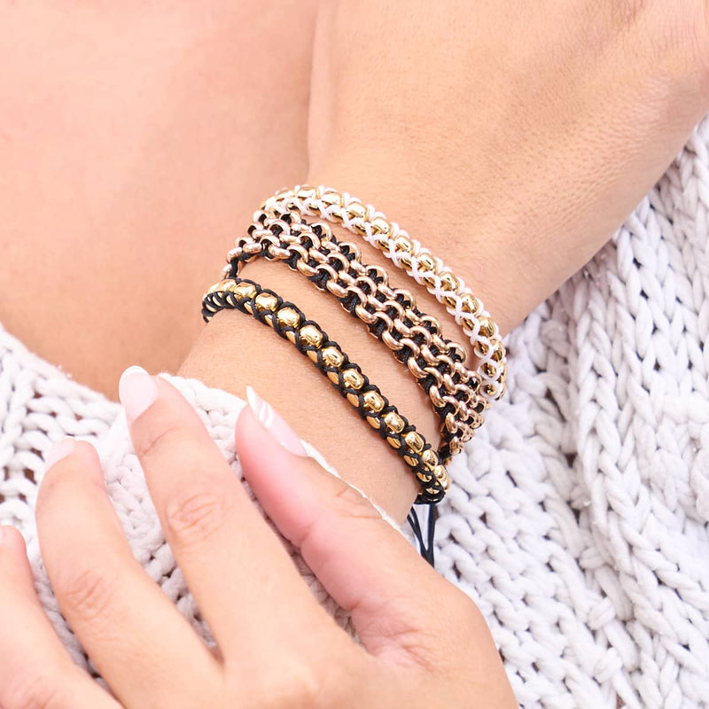 Schwarz x Gold | Catena Gliederarmband