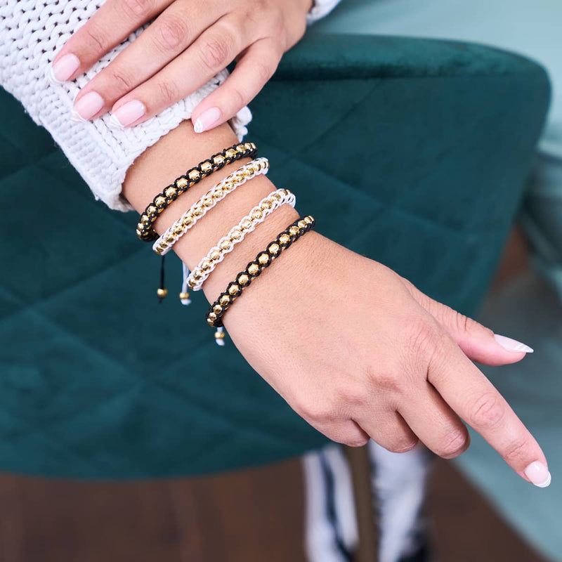 Schwarz x Gold | Catena Gliederarmband