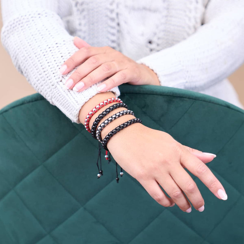 Schwarz x Rotguss | Catena Links Armband