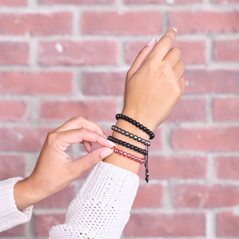 Schwarz x Silber | Catena Gliederarmband