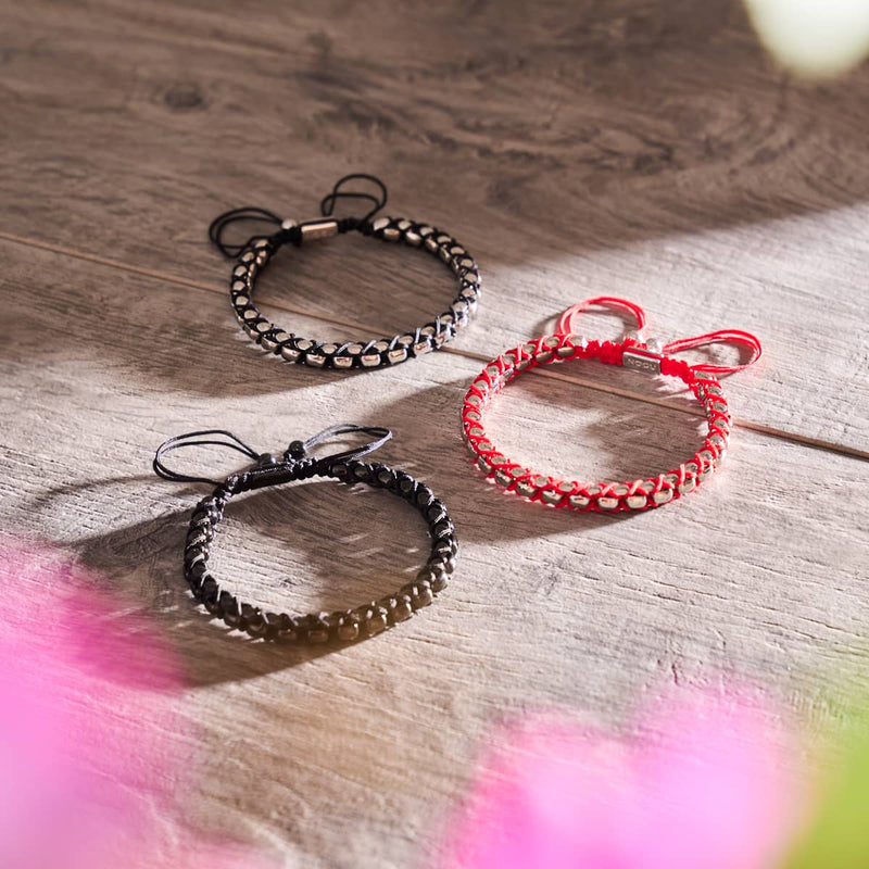 Schwarz x Silber | Catena Gliederarmband