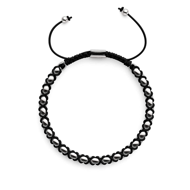 Schwarz x Silber | Catena Gliederarmband