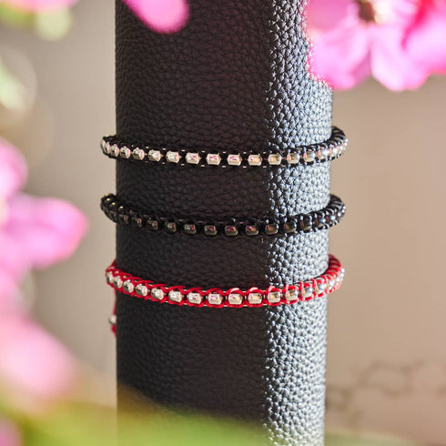 Schwarz x Silber | Catena Gliederarmband