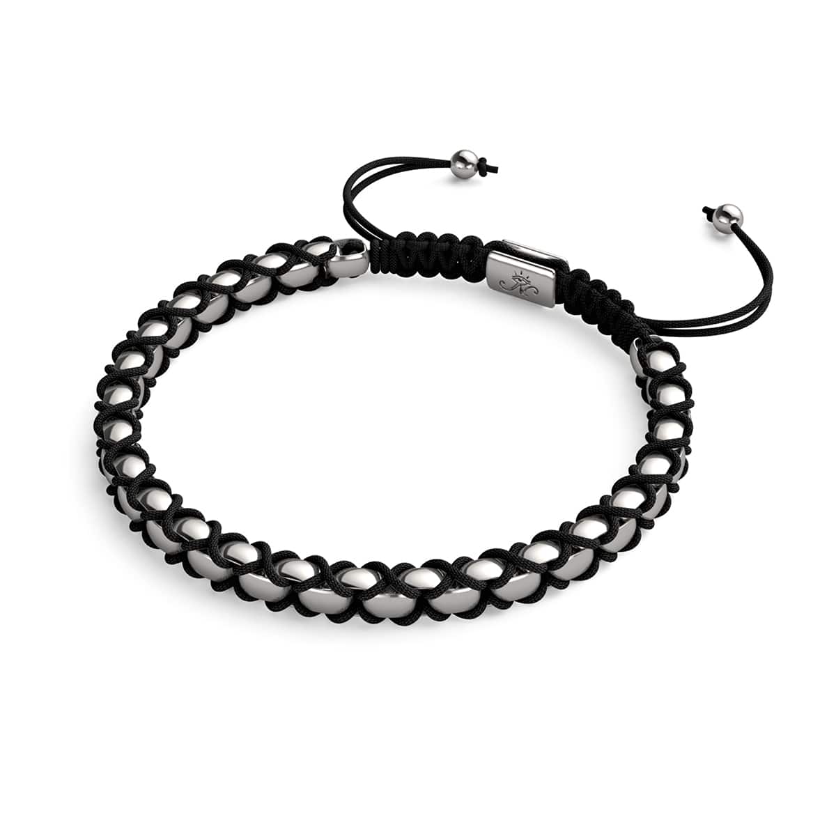 Schwarz x Silber | Catena Gliederarmband