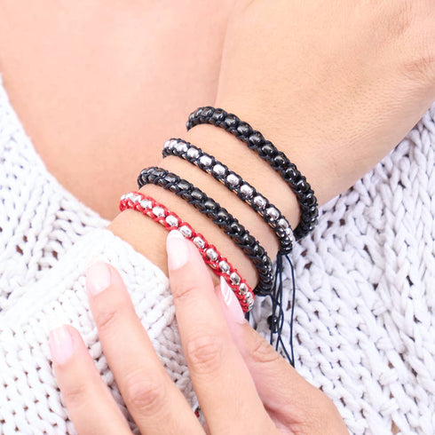 Schwarz x Silber | Catena Gliederarmband
