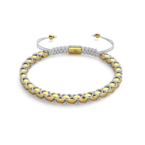 Weiß x Gold | Catena Gliederarmband
