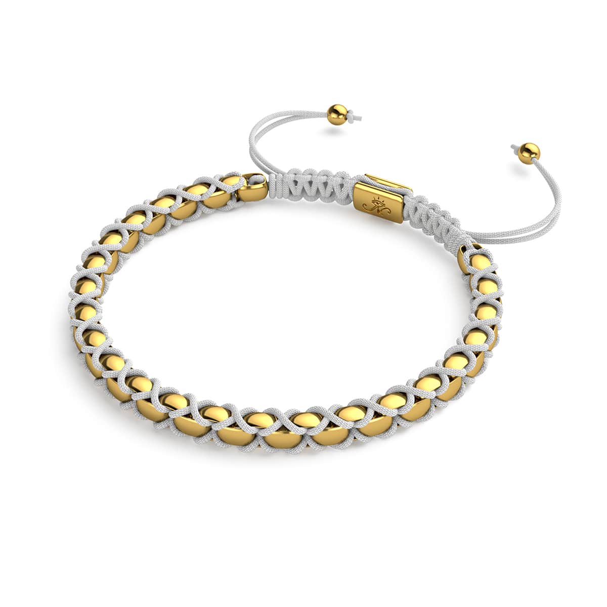 Weiß x Gold | Catena Gliederarmband