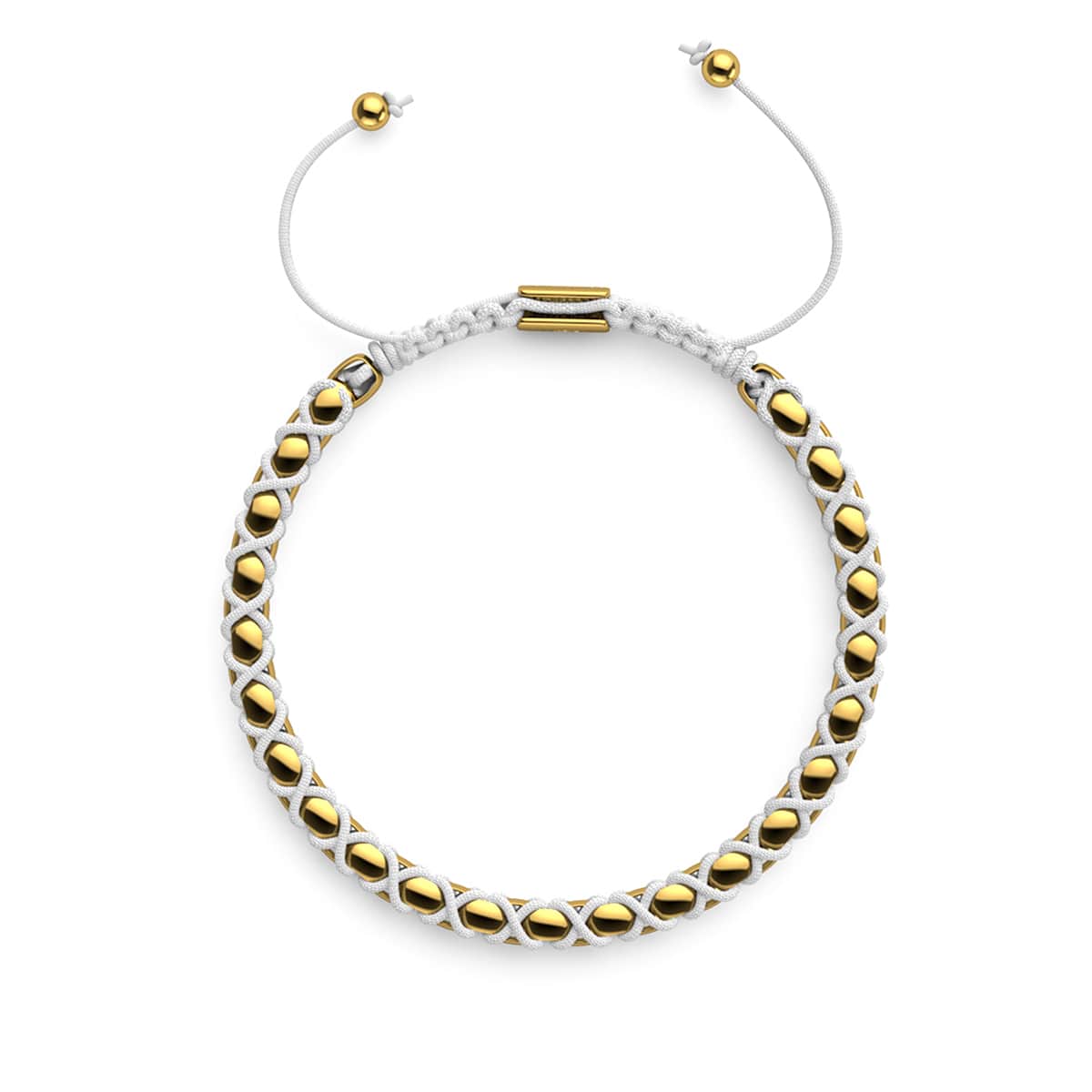 Weiß x Gold | Catena Gliederarmband