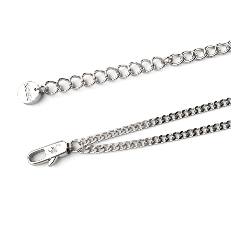 Regenbogen-Chakra | Halskette mit 7 Edelsteinen | Silber