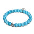 Aquamarin | 925er Sterlingsilber | Cheshire-Glas-Armband