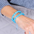 Aquamarin | Silber | Cheshire-Glas Charmballa-Armband