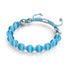 Aquamarin | Silber | Cheshire-Glas Charmballa-Armband