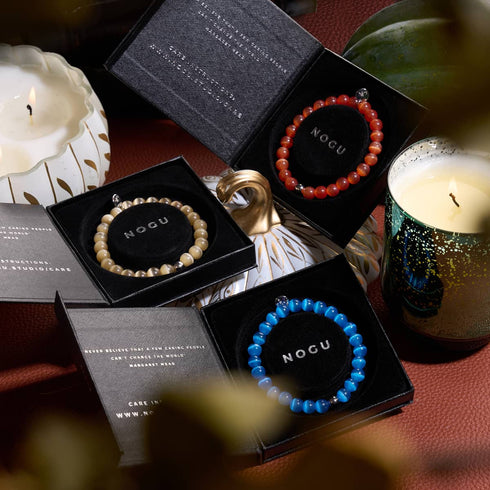 Blutmond | 925 Sterling Silber | Cheshire Glas Armband