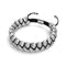 Nimbus | Silber | Cheshire Glas Doppel Makramee Armband