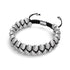 Nimbus | Silber | Cheshire Glas Doppel Makramee Armband
