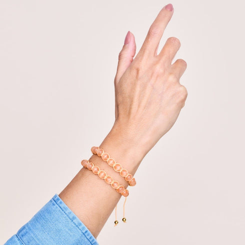Kürbis | Gold | Cheshire Glas Charmballa Armband