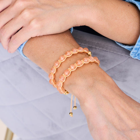 Kürbis | Gold | Cheshire Glas Charmballa Armband