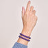 Lila | Silber | Cheshire Glas Charmballa Armband