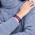 Lila | Silber | Cheshire Glas Charmballa Armband
