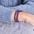 Lila | Silber | Cheshire Glas Charmballa Armband