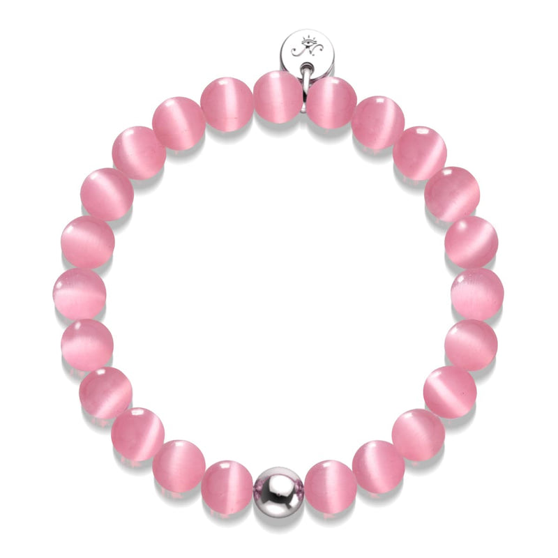 Wassermelone | 925er Sterlingsilber | Cheshire-Glasarmband
