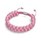Wassermelone | Silber | Cheshire Glas Doppel Makramee Armband