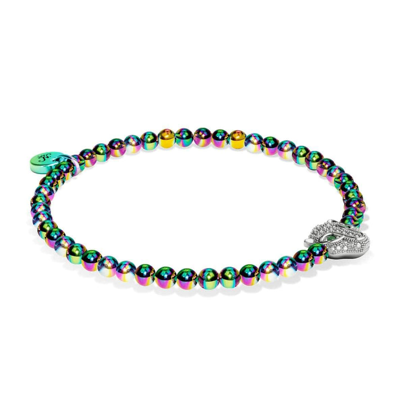 Wild | Einhorn Silber | Kristallkatzenarmband