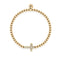 Gesegnet | 18 Karat Gold | Kristallkreuz-Charm-Armband
