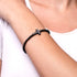 Gesegnet | Rotguss | Kristallkreuz-Charm-Armband