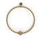 Narzisse | 18 Karat Gold | Weißes Kristall-Charm-Armband