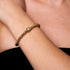Glücksbringer | 18 Karat Gold | Kristallwürfel-Charm-Armband