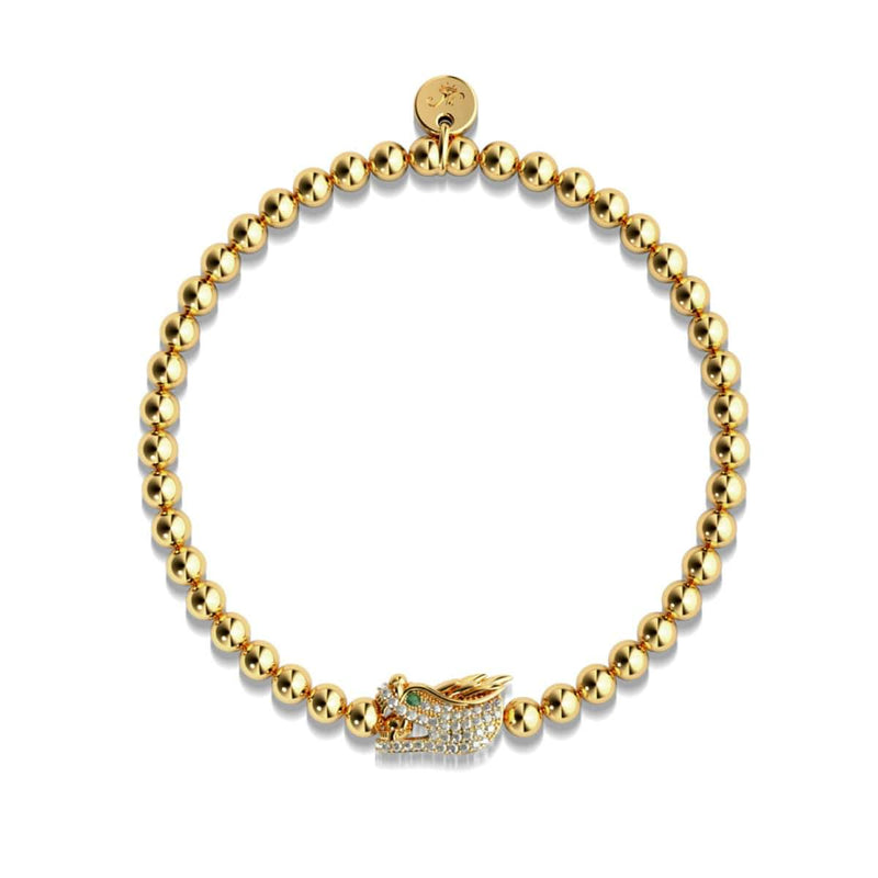 Dracarys | Gold | Kristall-Drachen-Charm-Armband
