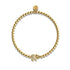 Heiligtum | 18 Karat Gold | Kristall-Elefanten-Charm-Armband