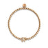 Heiligtum | 18 Karat Roségold | Kristall-Elefanten-Charm-Armband