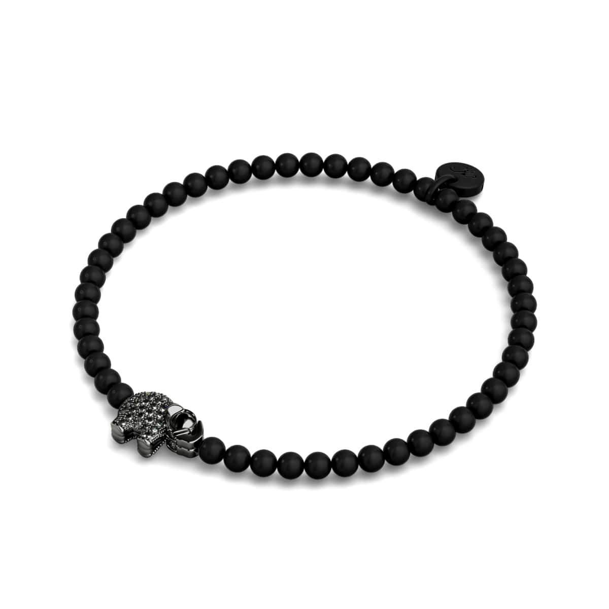 Heiligtum | Rotguss | Kristall-Elefanten-Charm-Armband