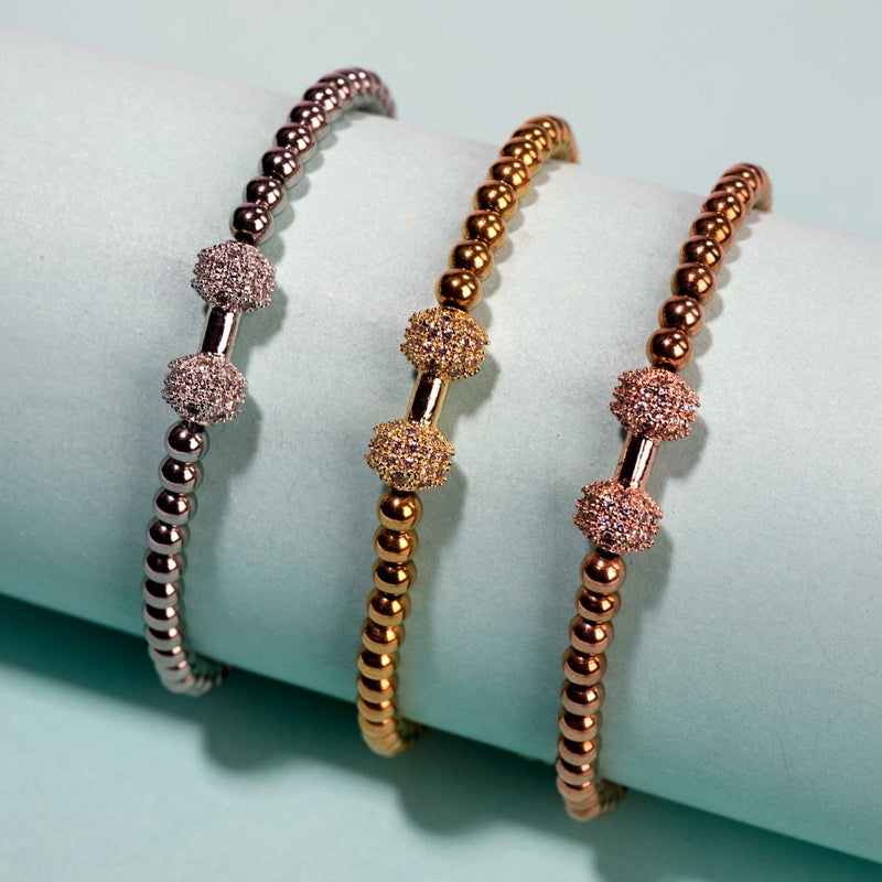 Pumpe | 18 Karat Roségold | Kristall-Fitnessarmband