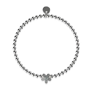 Flower Power | Silber | Kristall-Charm-Armband