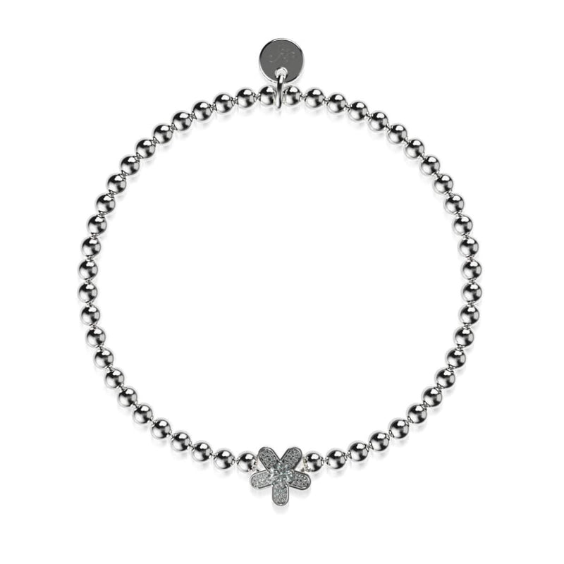Flower Power | Silber | Kristall-Charm-Armband