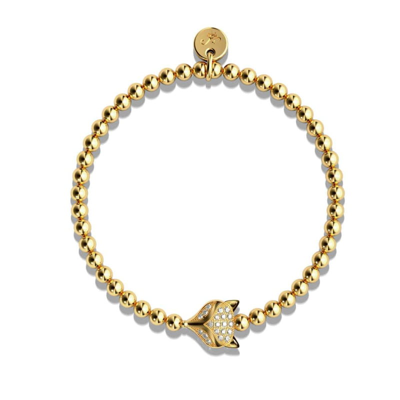 Füchsin | 18 Karat Gold | Kristallfuchs-Armband
