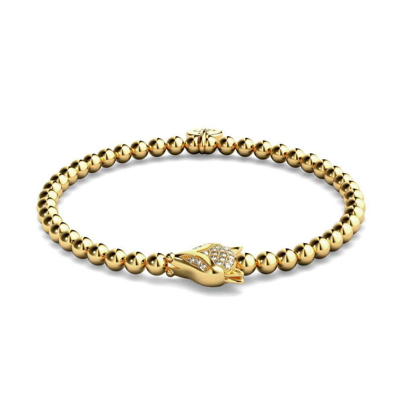 Füchsin | 18 Karat Gold | Kristallfuchs-Armband