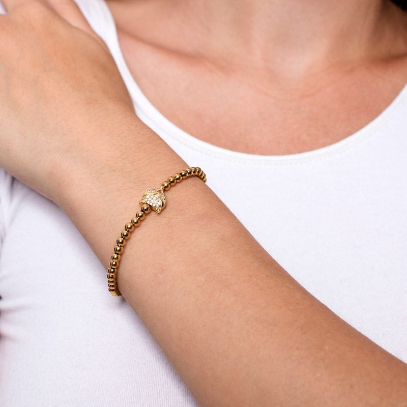 Füchsin | 18 Karat Gold | Kristallfuchs-Armband
