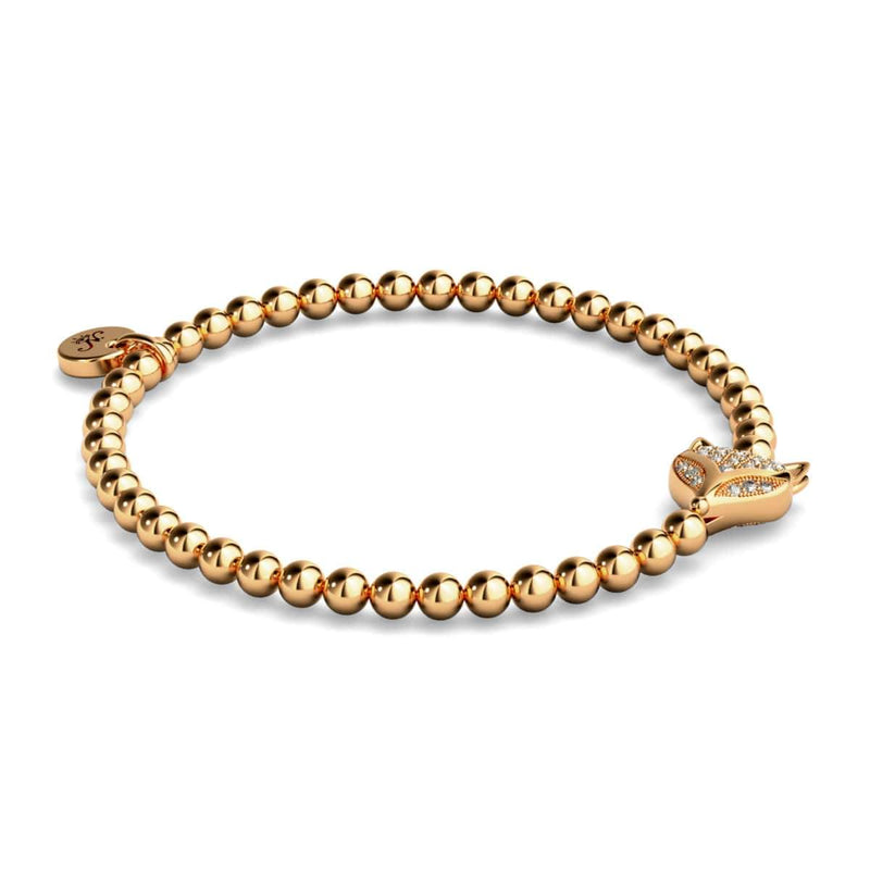 Füchsin | 18 Karat Roségold | Kristallfuchs-Armband